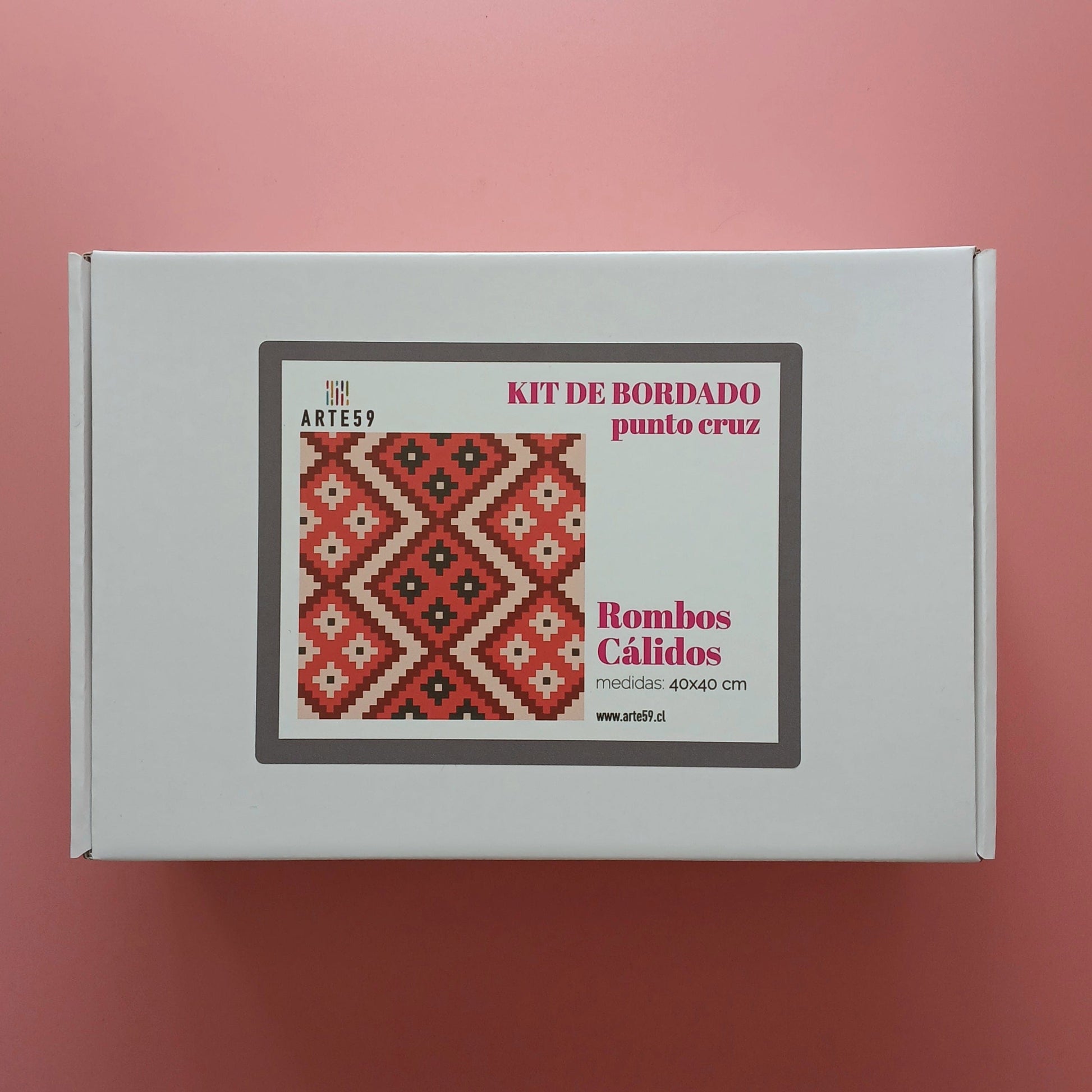 Arte59 Kit de 40x40 cm Kit 40x40 cm rombos cálidos