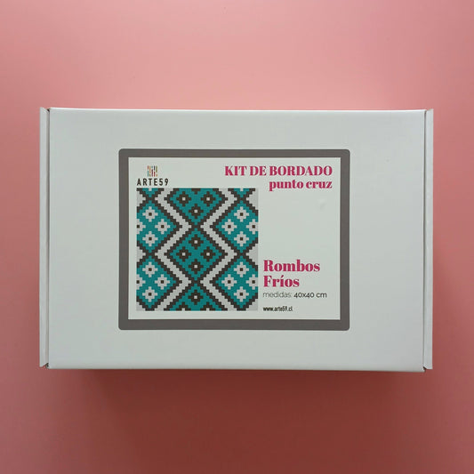 Arte59 Kit de 40x40 cm Kit 40x40 cm rombos fríos