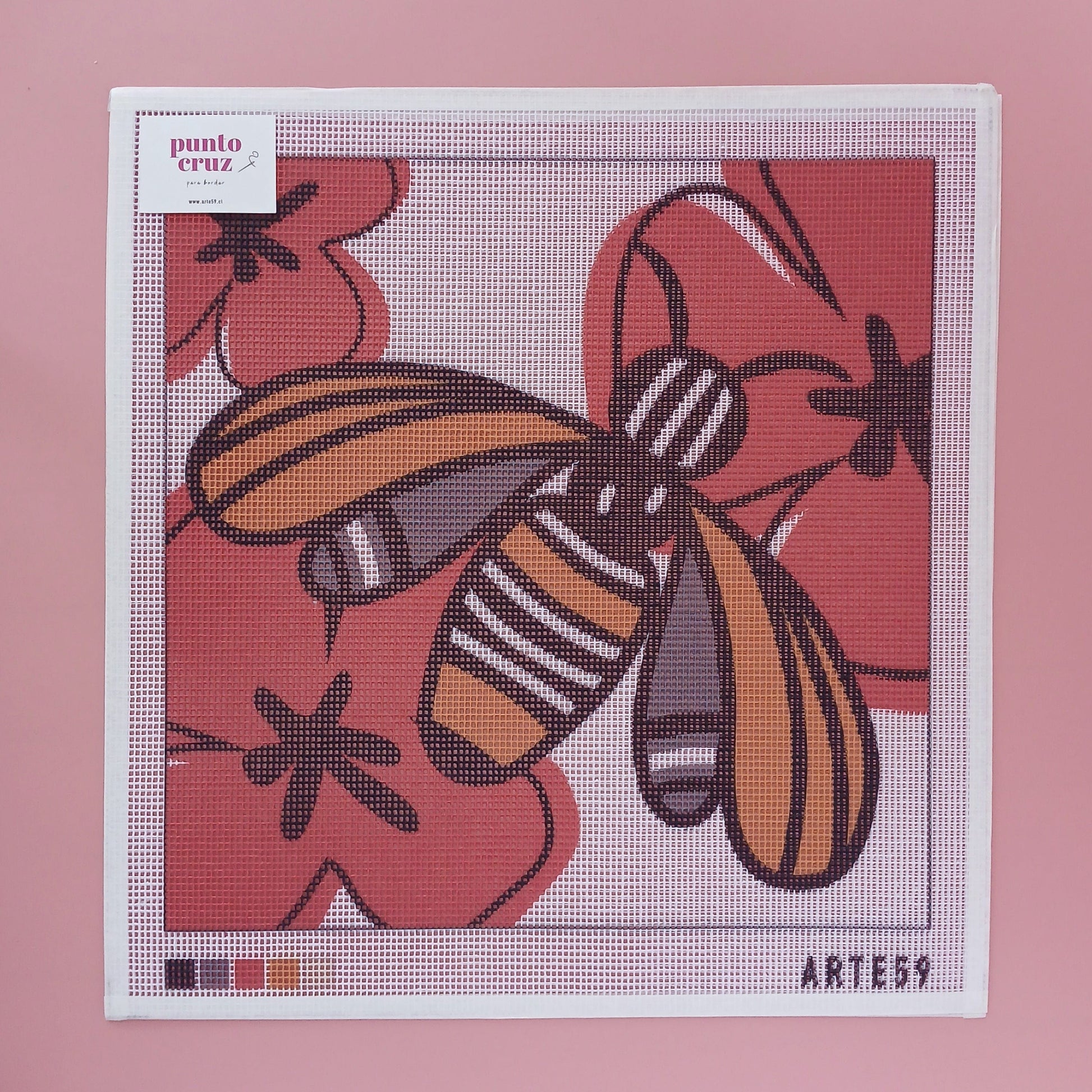 Arte59 Kit de 40x40 cm Kit abejas y flores 40x40