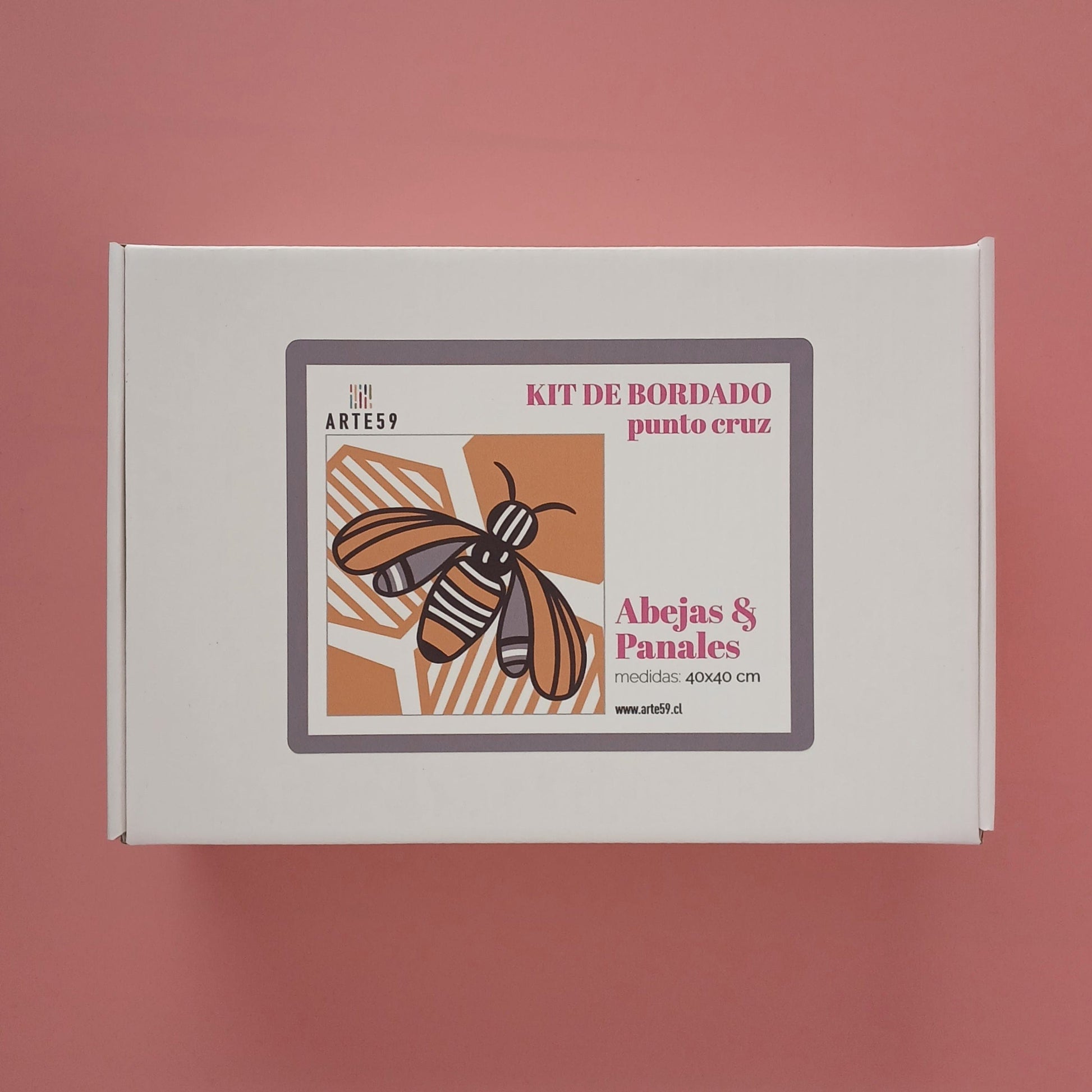 Arte59 Kit de 40x40 cm Kit abejas y panales 40x40