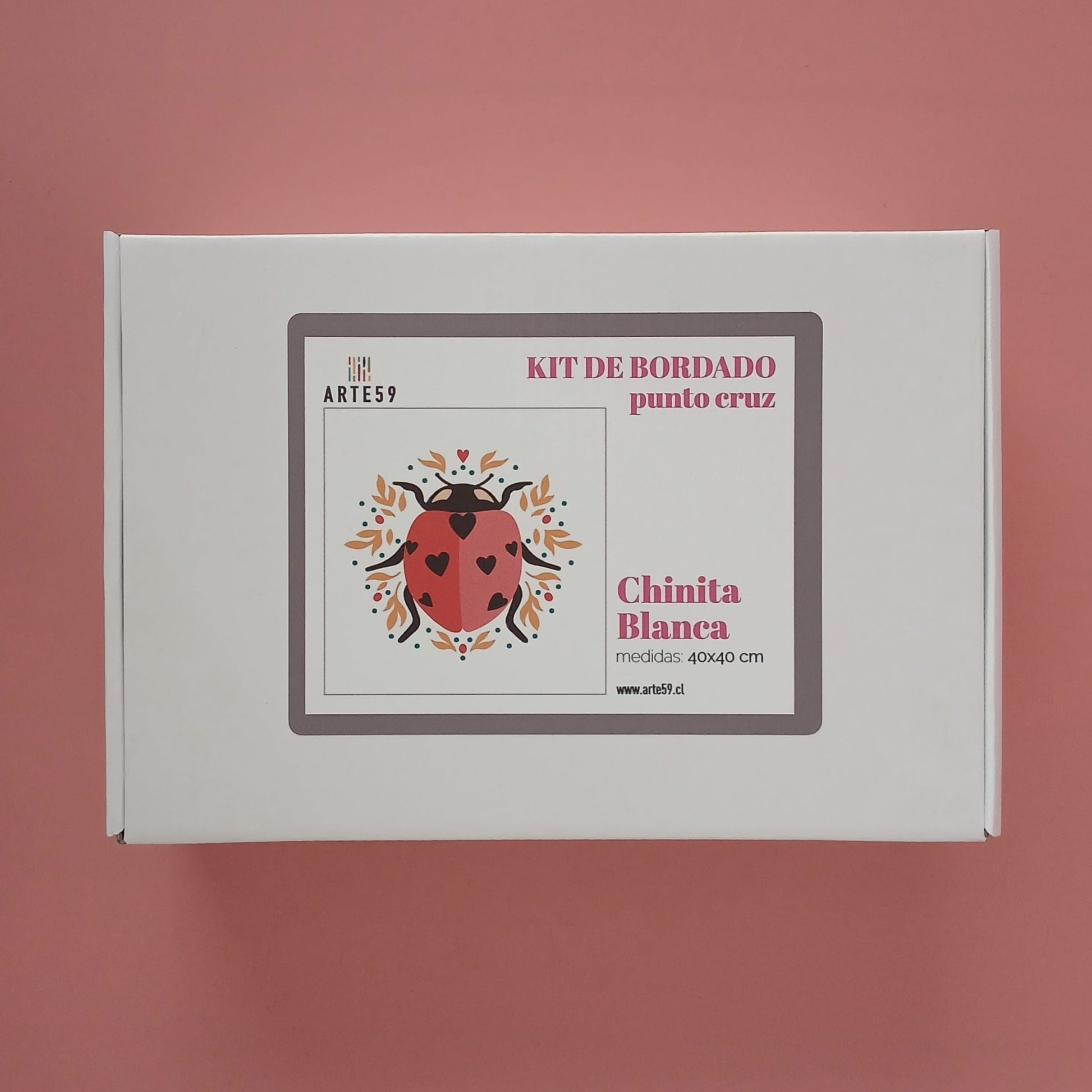 Arte59 Kit de 40x40 cm Kit chinita blanca 40x40