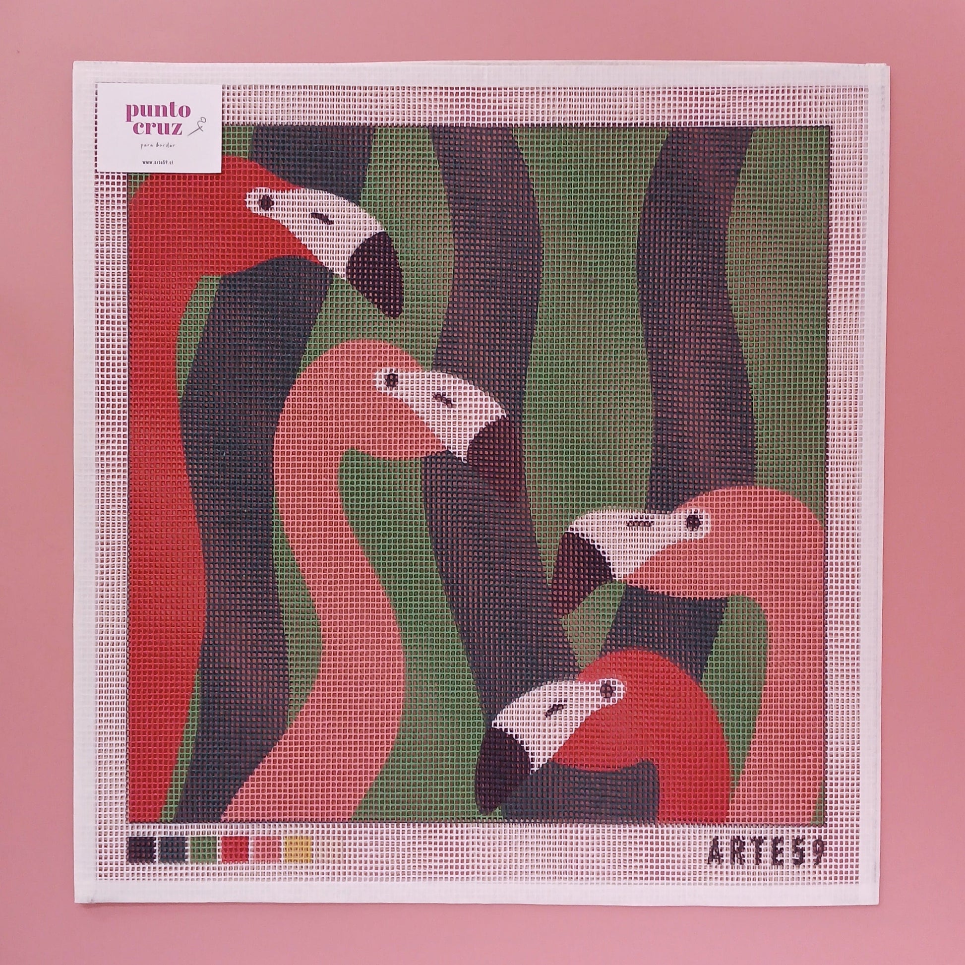 Arte59 Kit de 40x40 cm Kit flamenco rosa 40x40