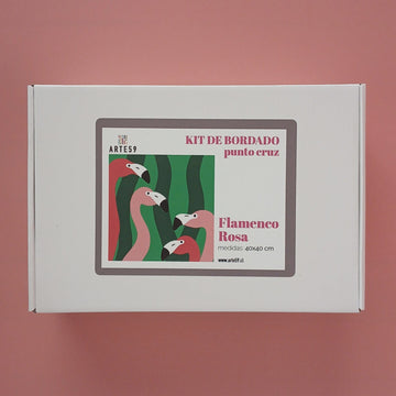 Arte59 Kit de 40x40 cm Kit flamenco rosa 40x40