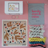 Arte59 Kit de 40x40 cm Kit hojas y corazones amarillos 40x40