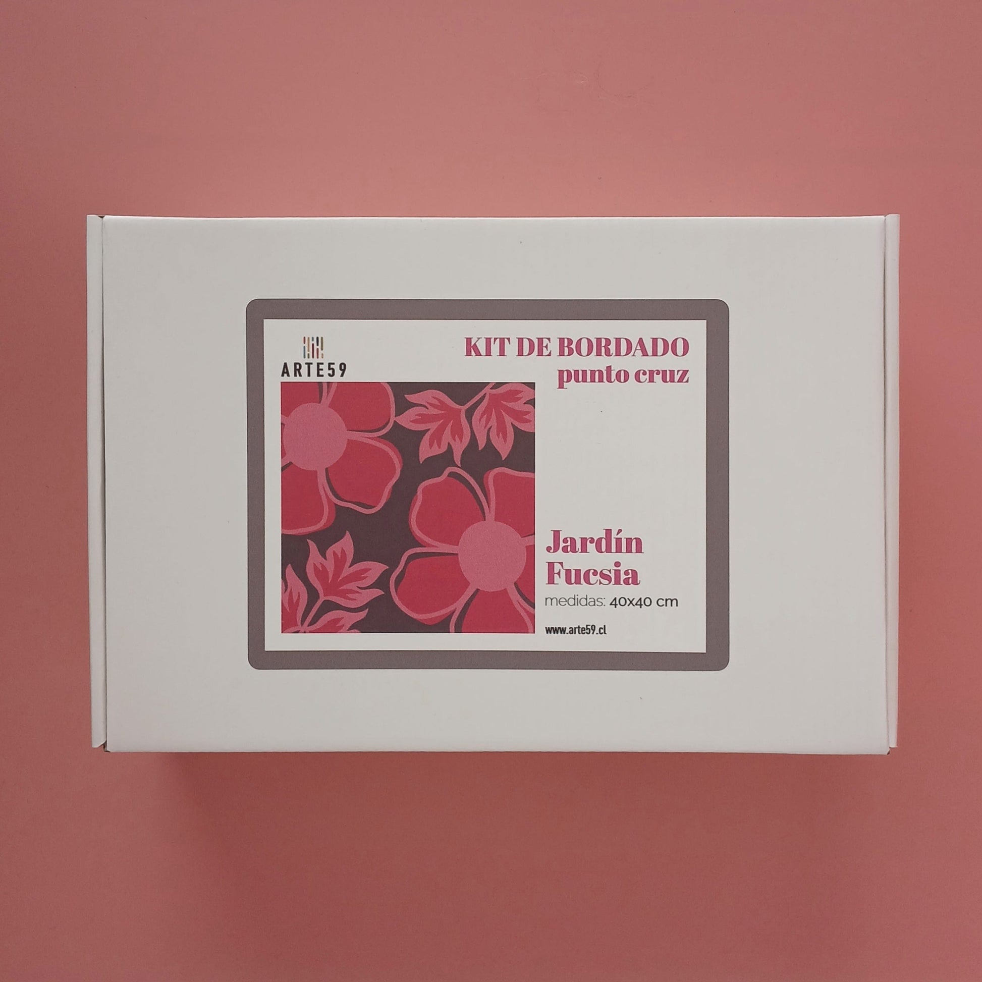 Arte59 Kit de 40x40 cm Kit jardín fucsia 40x40