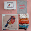 Arte59 Kit de 40x40 cm Kit pájaro rosa 40x40