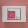 Arte59 Kit de 40x40 cm Kit polilla fucsia y flores 40x40