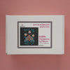 Arte59 Kit de 40x40 cm Kit polilla turquesa y flores 40x40