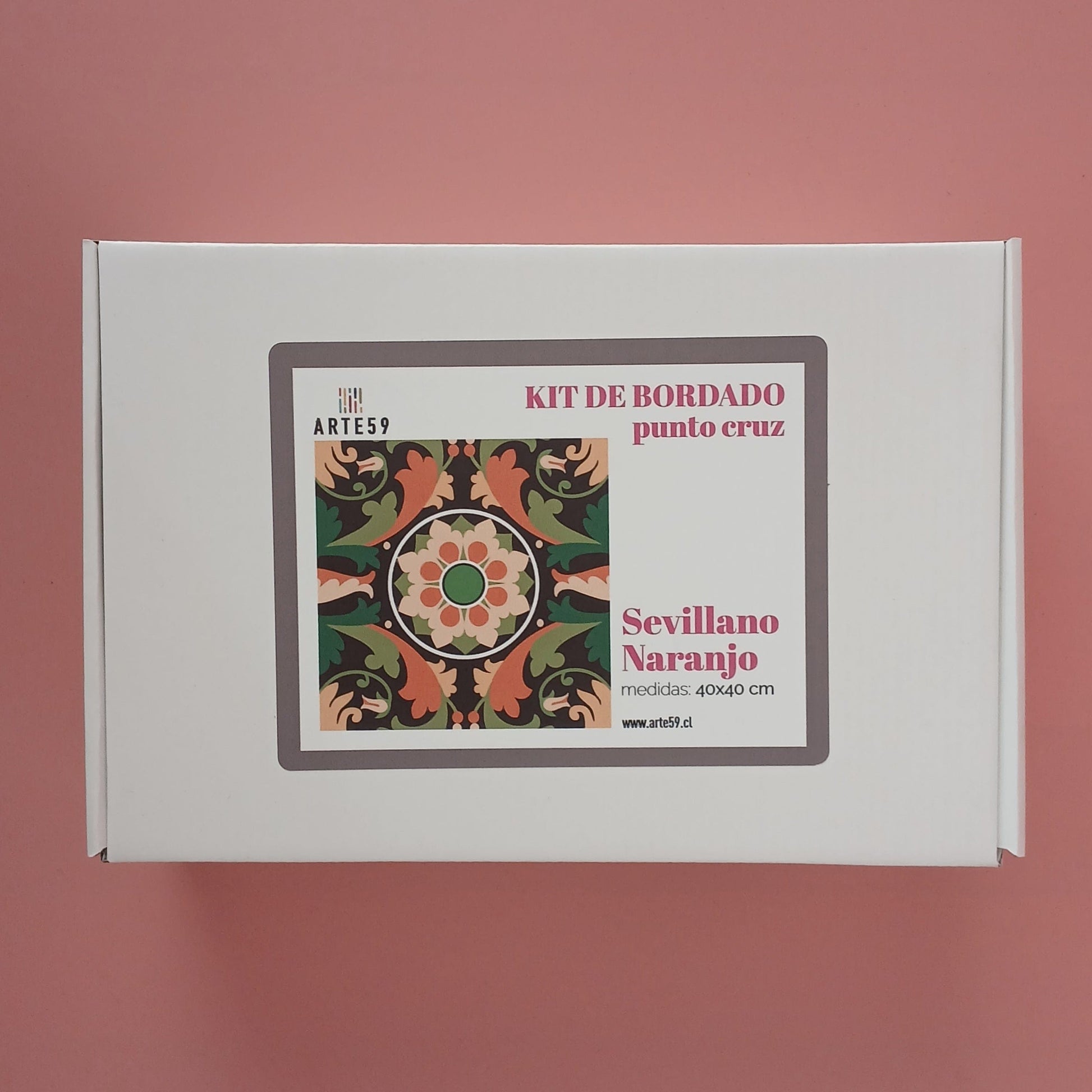 Arte59 Kit de 40x40 cm Kit sevillano naranjo 40x40