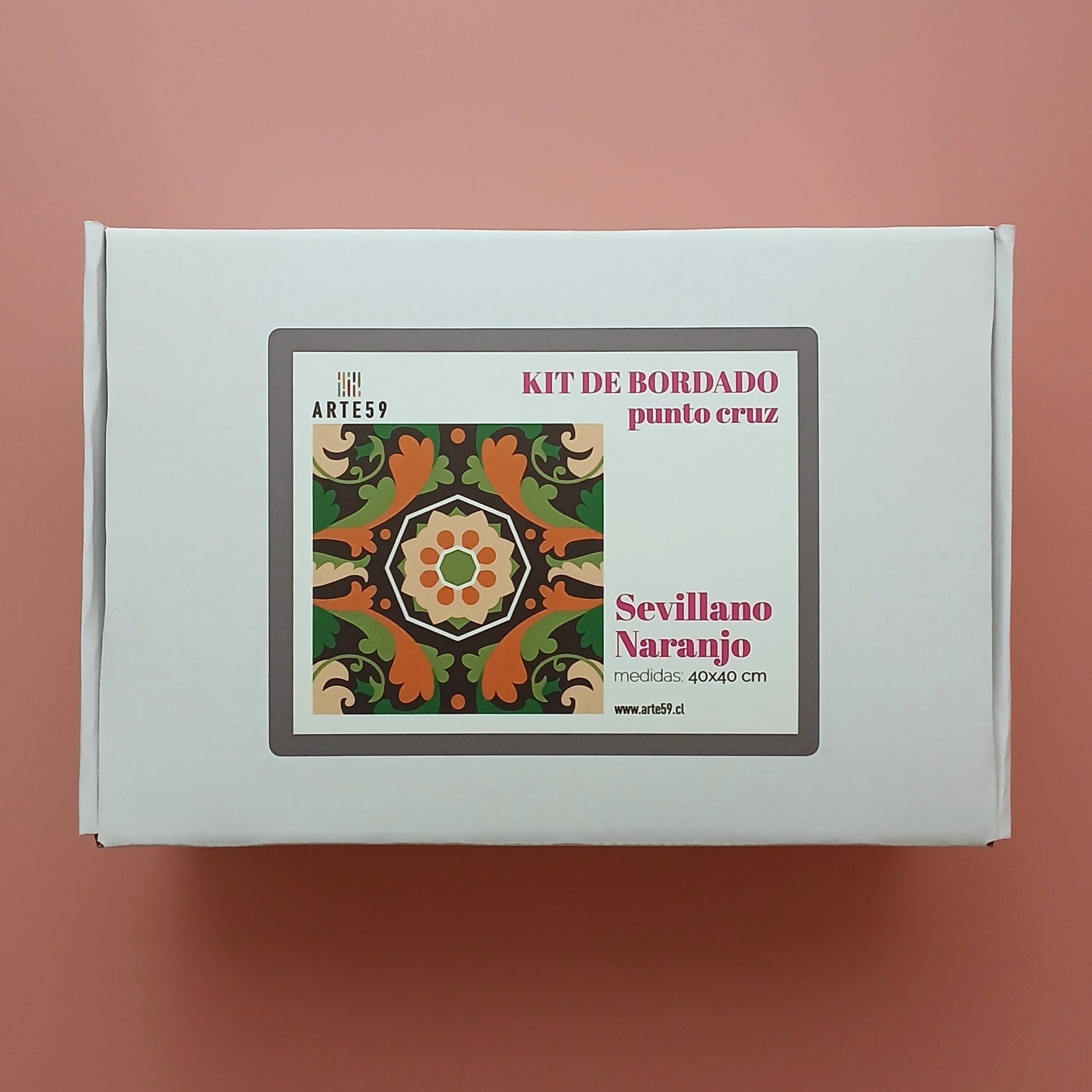 Arte59 Kit de 40x40 cm Kit sevillano naranjo 40x40