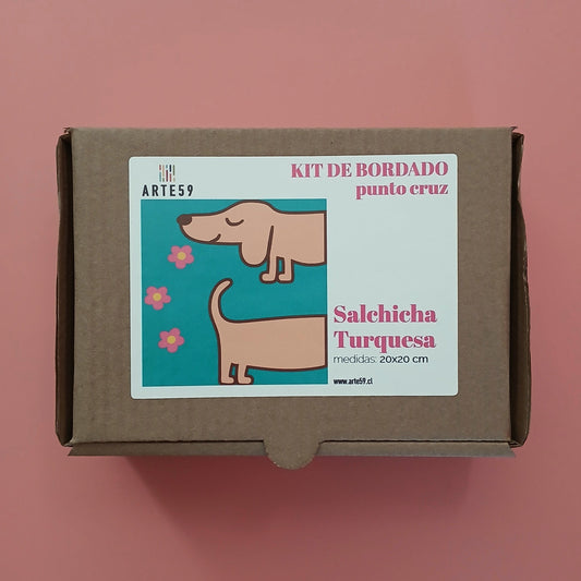 Arte59 Kit salchicha turquesa 20 x 20