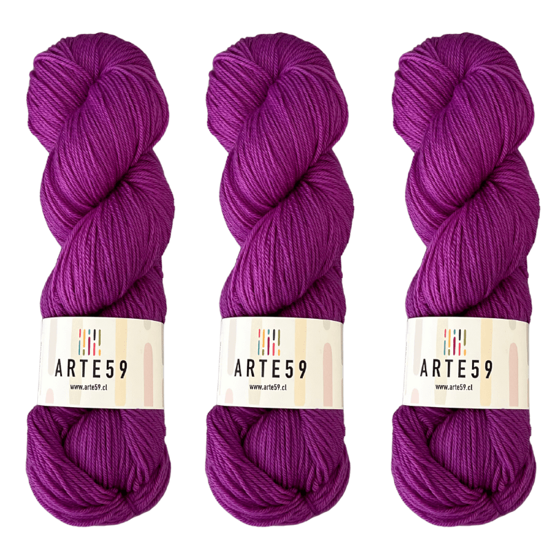 Arte59 Lila intenso 829 merino light sport