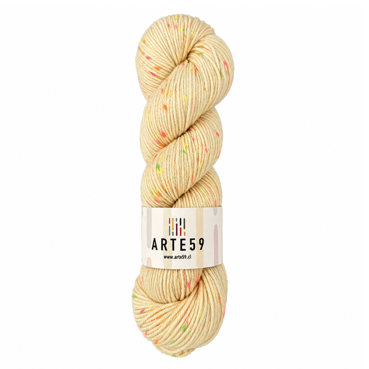 Arte59 Merino DK tweed flúor cr