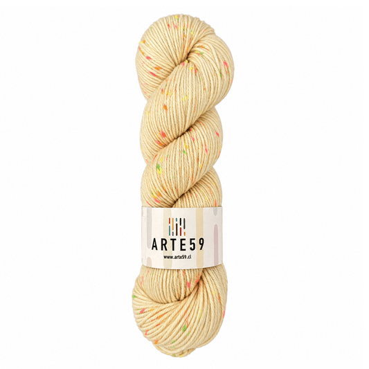 Arte59 Merino DK tweed flúor cr