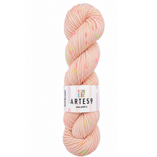 Arte59 Merino DK tweed flúor Damasco Claro 478