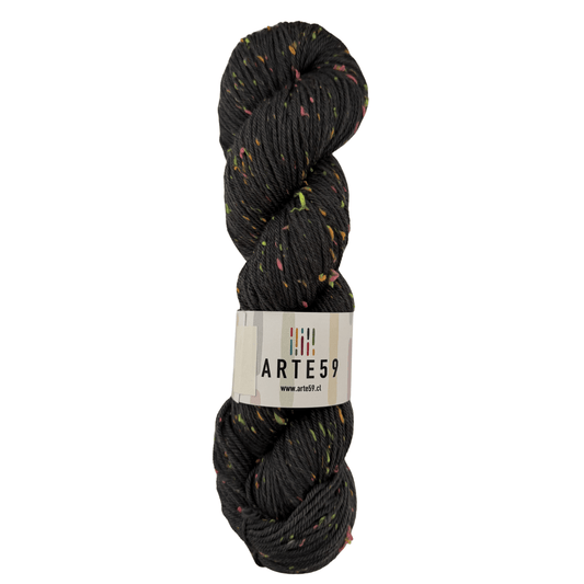 Arte59 Merino DK tweed flúor gris marengo 133