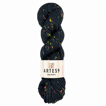Arte59 Merino DK tweed flúor petróleo 698