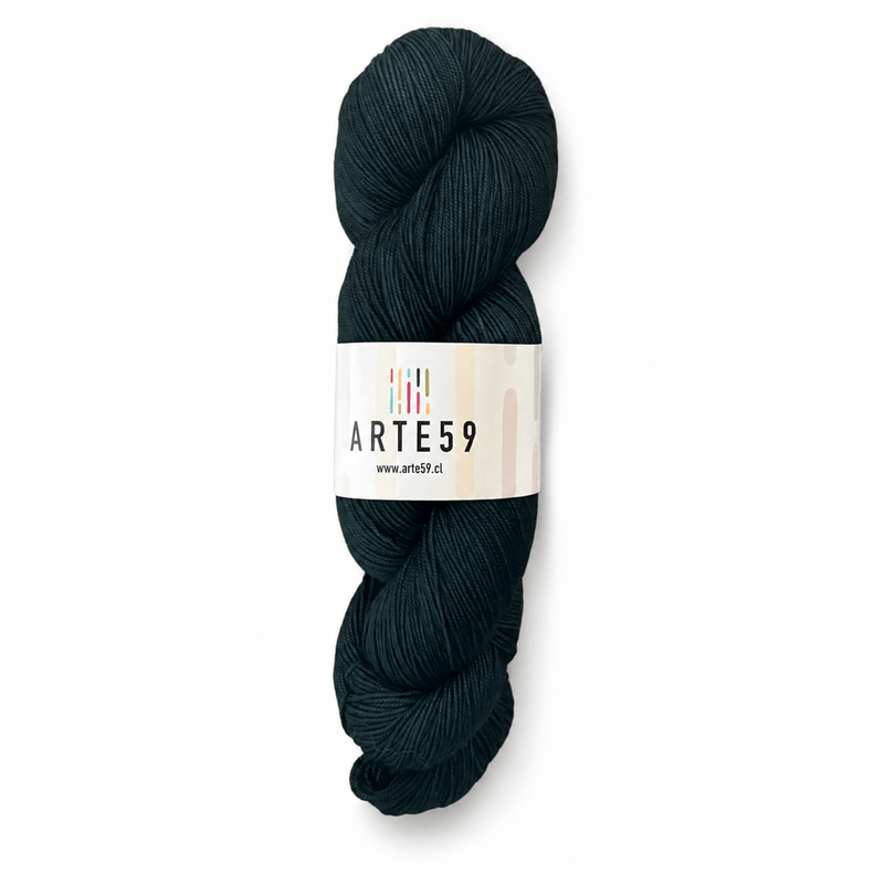Arte59 Merino Fingering 19.5 Verde botella azulado 728-1 (merino fingering)