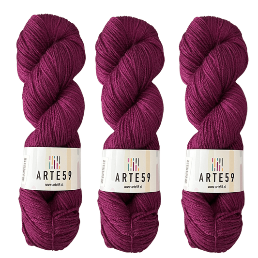 Arte59 Púrpura intenso 938 merino light sport