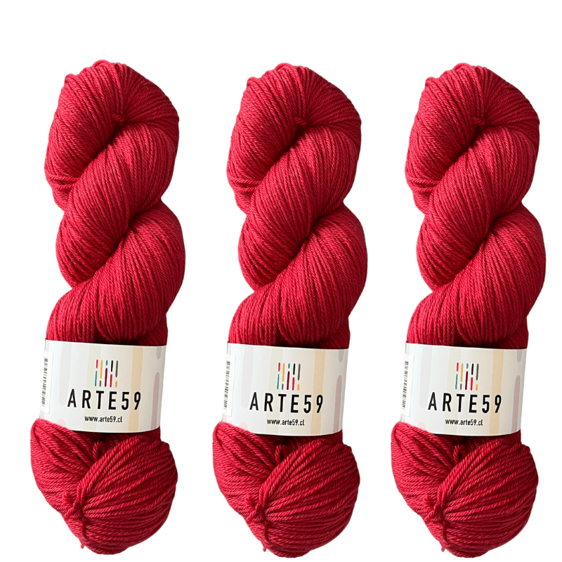 Arte59 Rojo mate 941 merino light sport