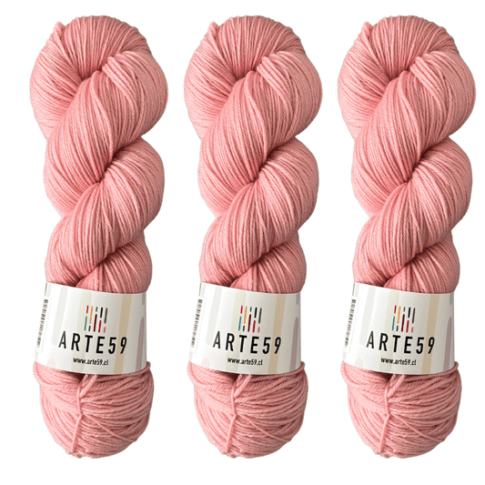 Arte59 Rosado chicle muy claro 931 Merino light sport