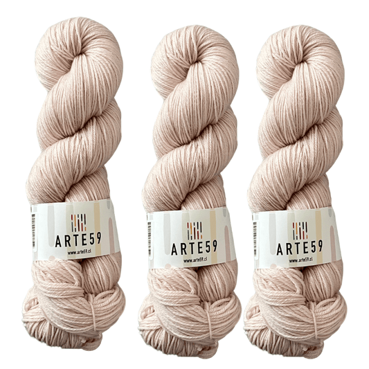 Arte59 Rosado humo claro 932 merino light sport