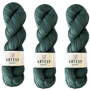 Arte59 Verde botella azulado 728-1 merino light sport
