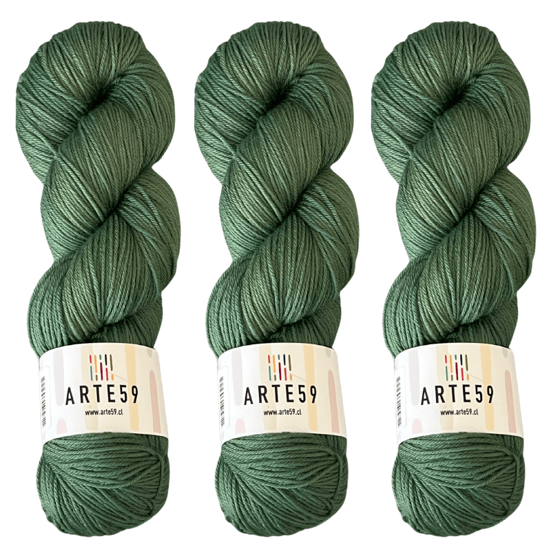 Arte59 Verde manzana 828 merino light sport