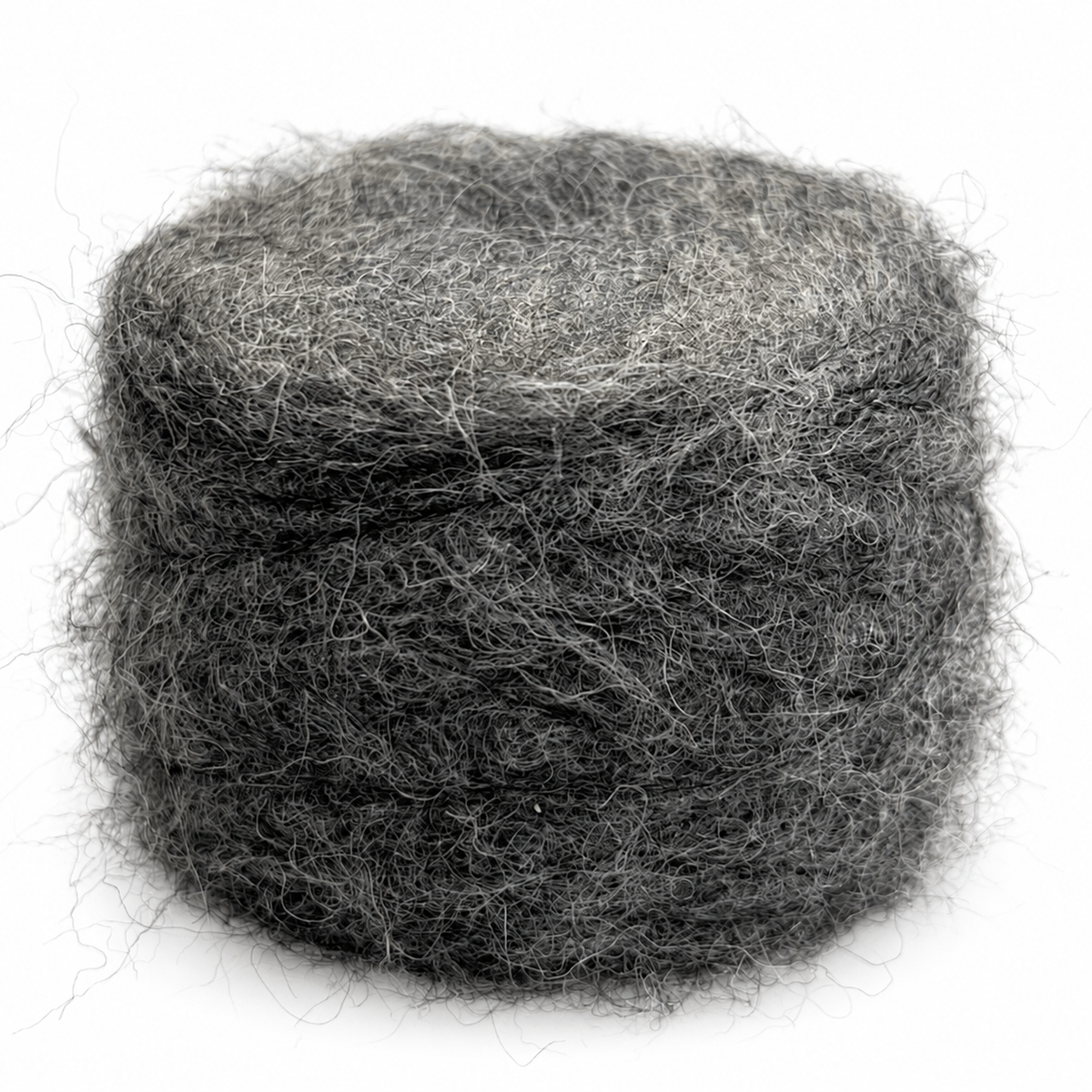 Baby alpaca brushed gris marengo ZL73 sobre fondo blanco