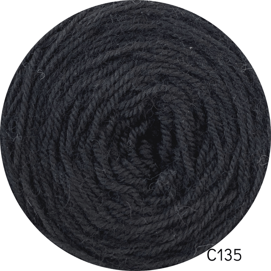 Coromina Lana natural C135 (negro) 20GRS Caribe
