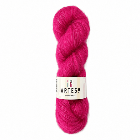 El Madejero Kid Mohair con seda Kid mohair rosado neón 5280