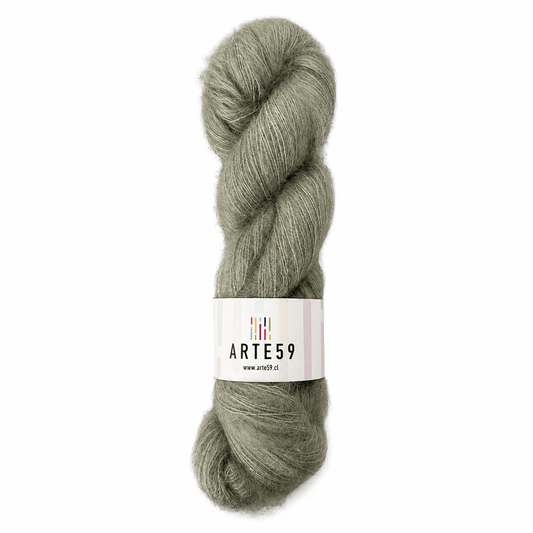 El Madejero Kid Mohair con seda Kid mohair verde musgo 8250