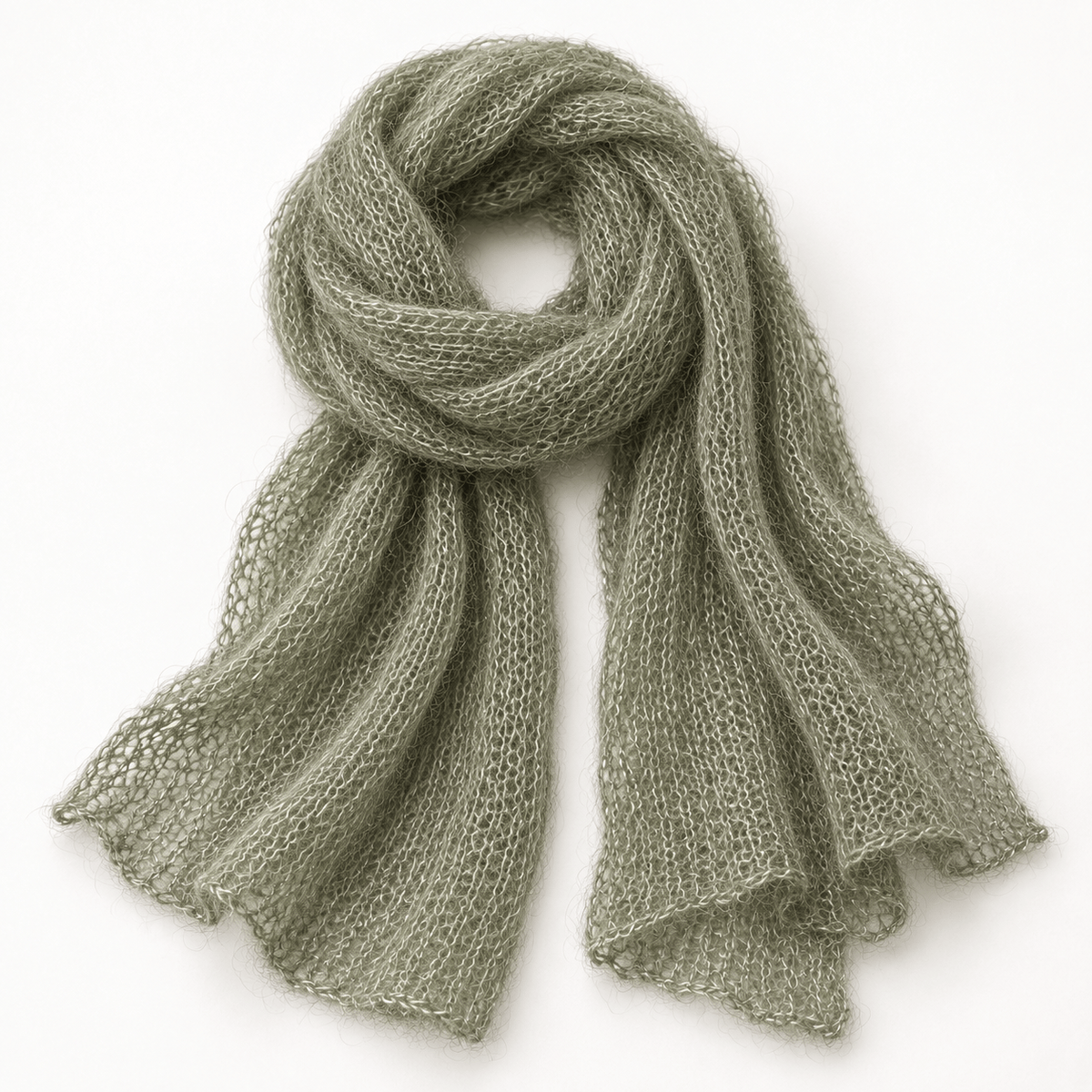El Madejero Kid Mohair con seda Kid mohair verde Musgo Claro  8250ED