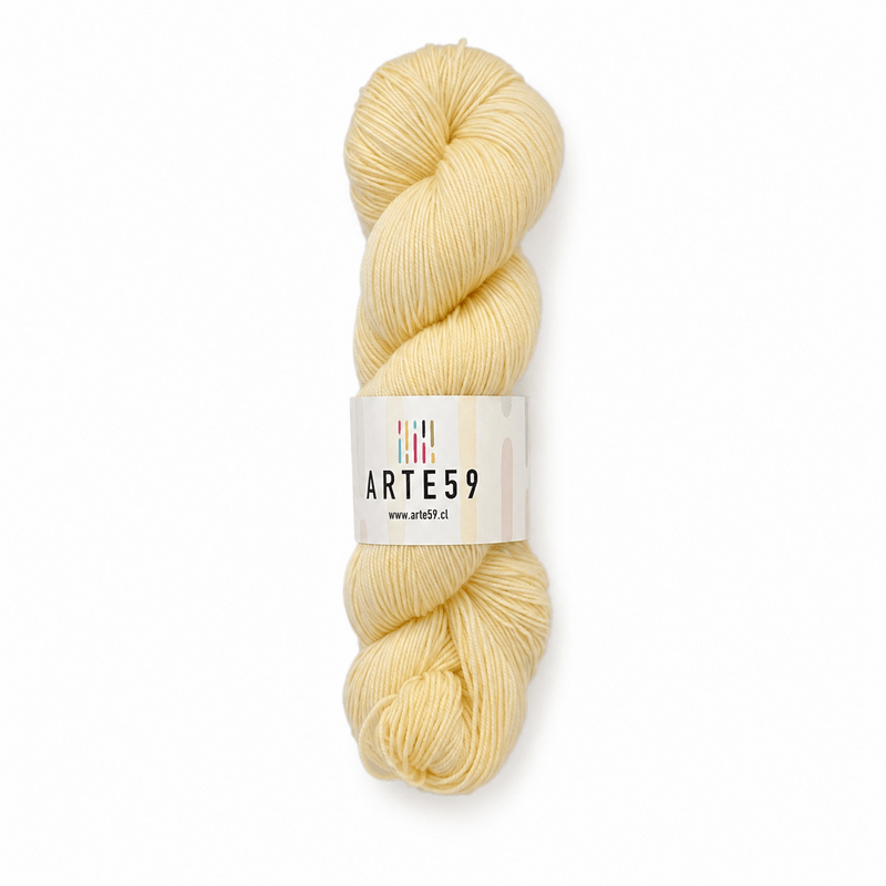 El Madejero Merino Fingering 19.5 Amarillo claro 16-1 (merino fingering)