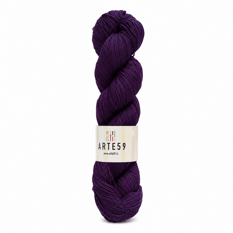 El Madejero Merino Fingering 19.5 Morado intenso 309 (merino fingering)