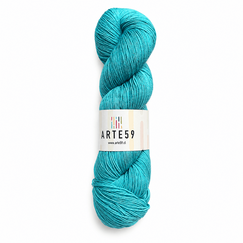 El Madejero Merino Fingering 19.5 Petróleo claro 8422 (merino fingering)