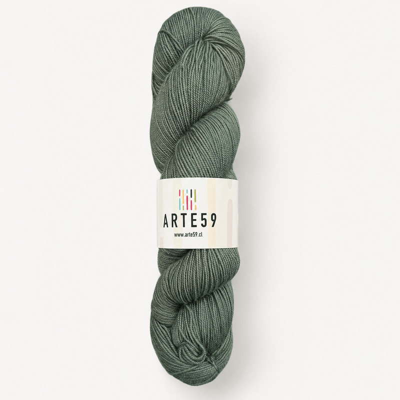 El Madejero Merino Fingering 19.5 Verde musgo 8250 (merino fingering)