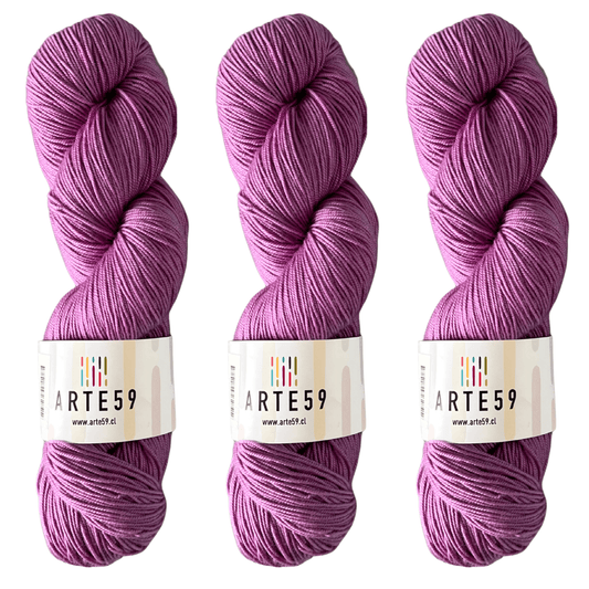 El Madejero Merino Fingering 19.5 Violeta 813 (merino fingering)