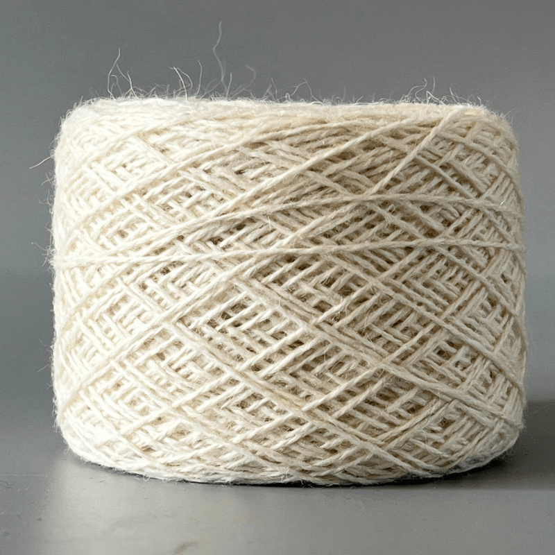 Alpaca melange blanco 10