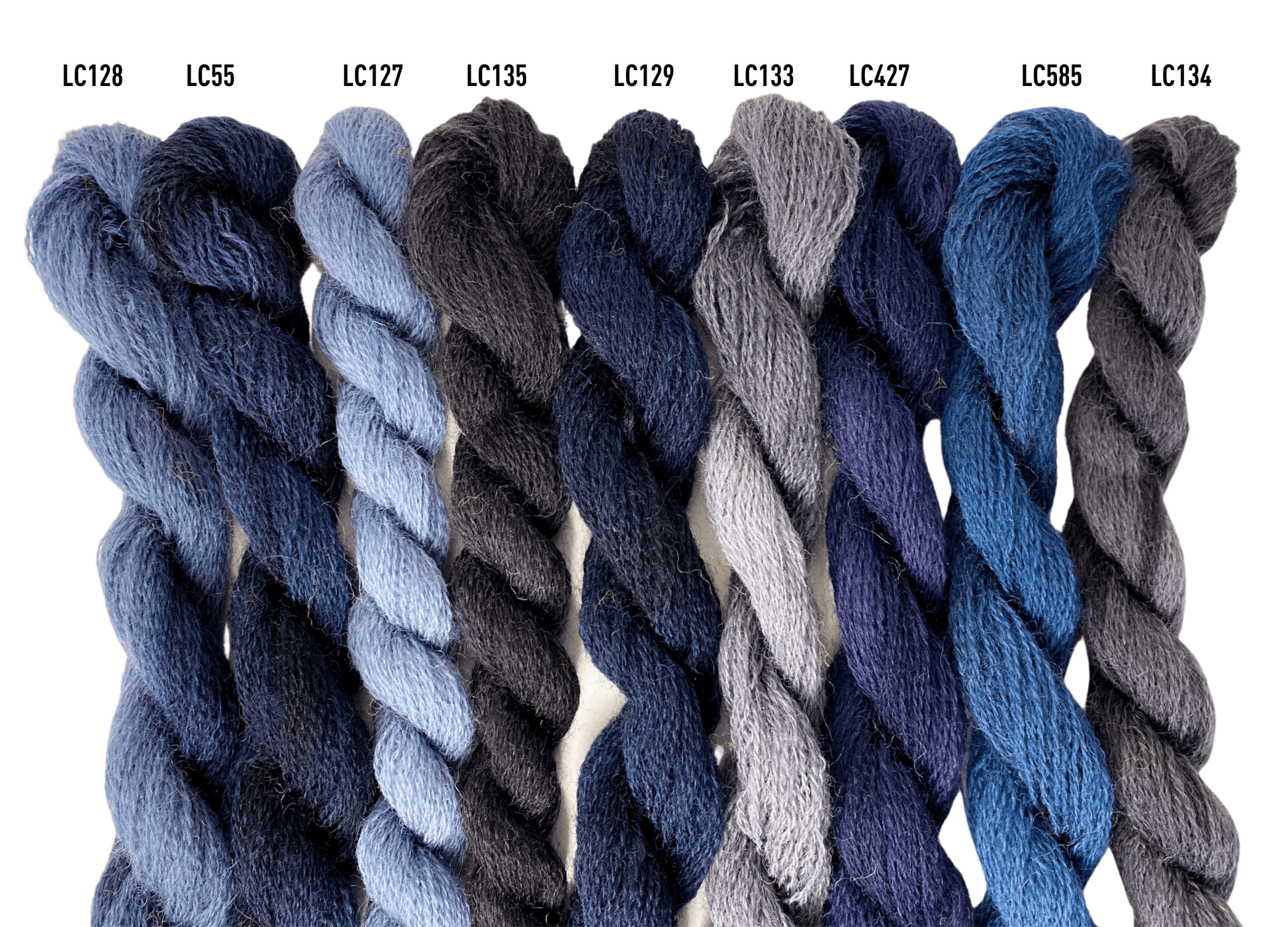 Lanabel Crewel Azul, negro y gris Crewel