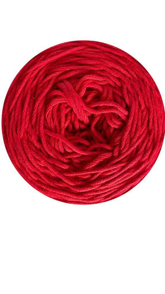 lanas rosario Bambú Rojo intenso (algodón Pima con bambú DK)