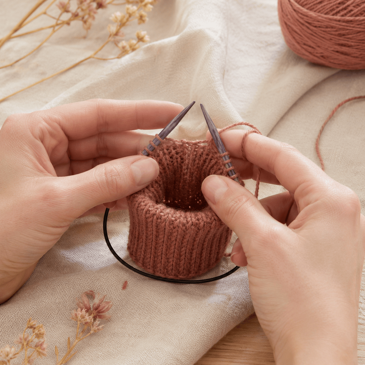 Modista Accesorios para tejido Palillos Knit Pro intercambiables cortos
