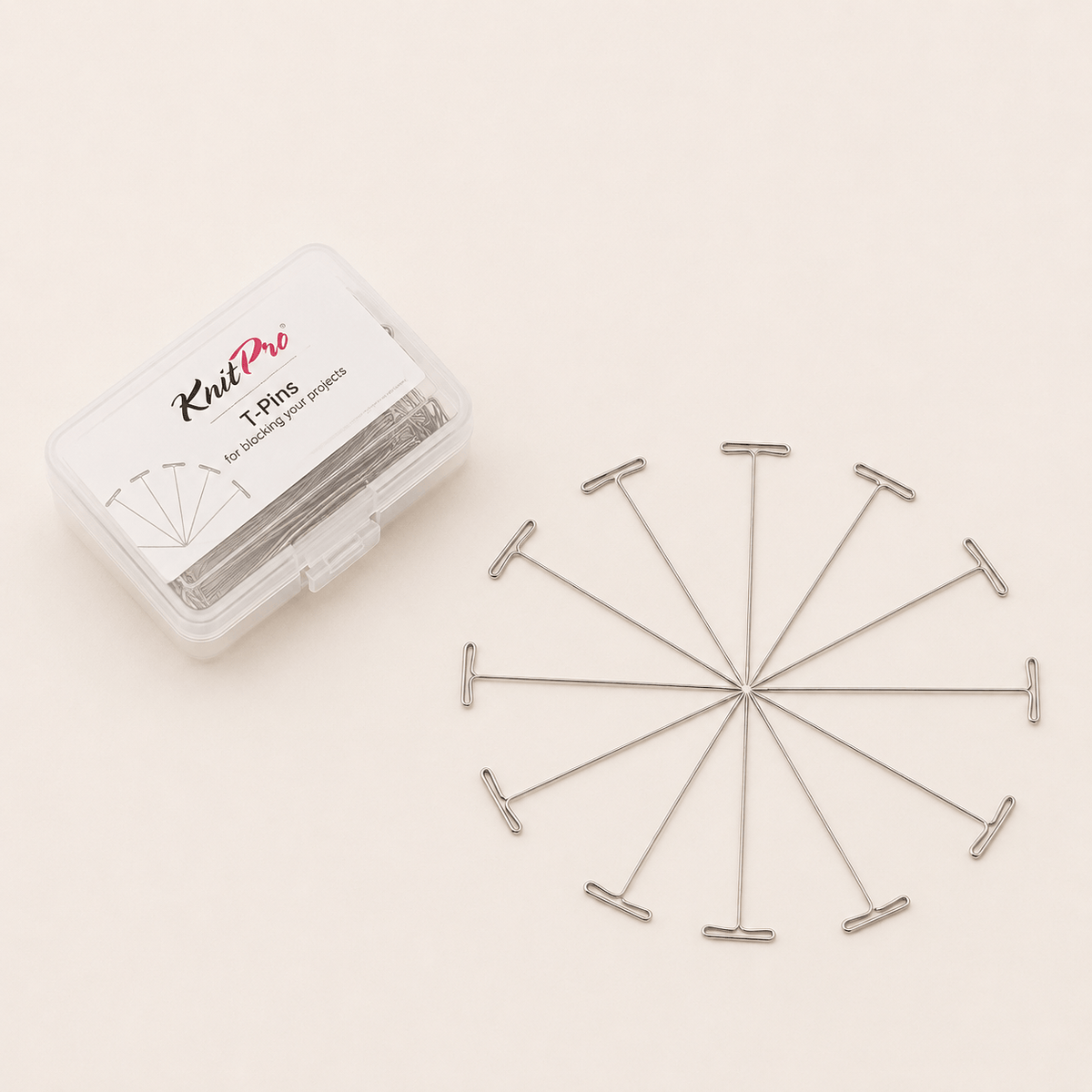 Modista Accesorios para tejido Set de bloqueadores de tejido T-Pins Knit Pro