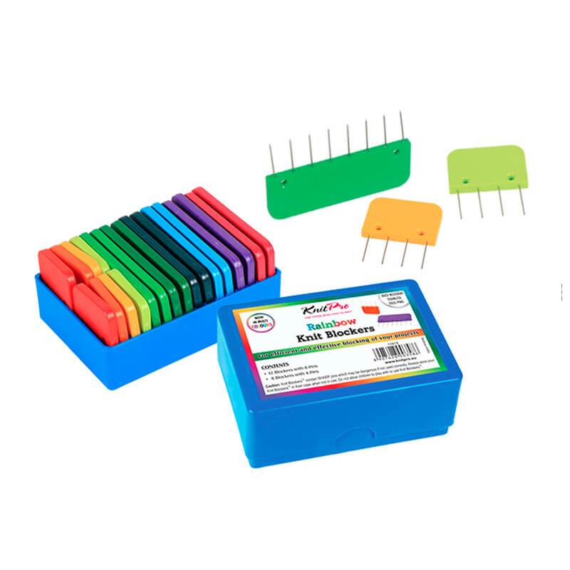Bloqueadores de tejido arcoiris Knit pro