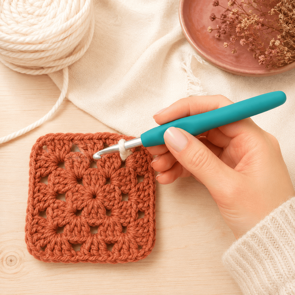 Modista Crochet Waves de Aluminio Knit Pro