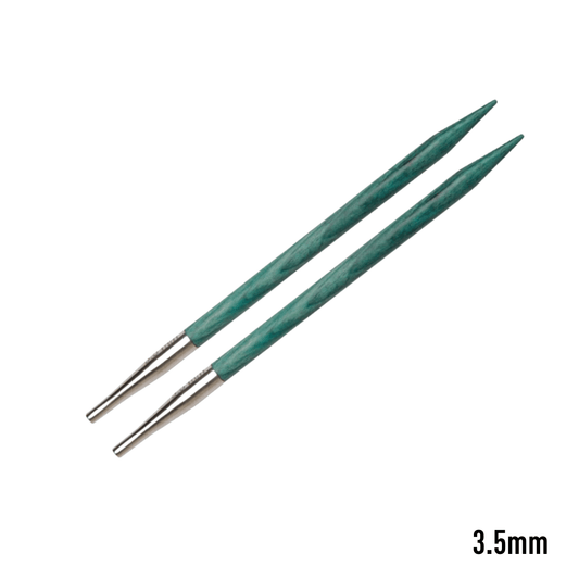 Risopatrón Accesorios para tejido 3.5mm Palillos Knit Pro intercambiables cortos (8.5 CM)