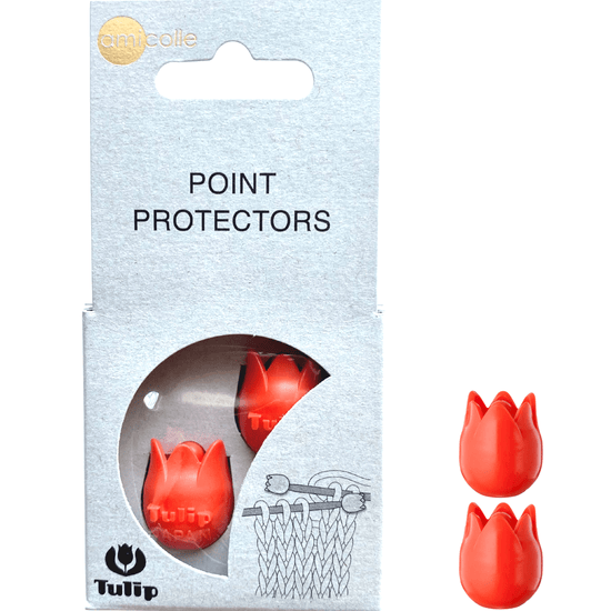 Risopatrón Accesorios para tejido Naranjo Large para 4.0 a 6.5mm Protectores para palillos Tulip
