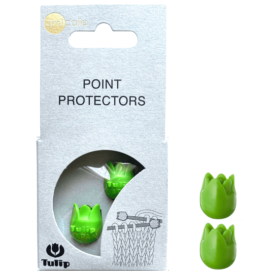 Risopatrón Accesorios para tejido Verde Small para 2.0 a 4.0mm Protectores para palillos Tulip